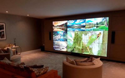 165″ VIDEO WALL IS THE ULTIMATE HOME ENTERTAINMENT SYSTEM